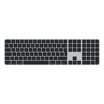 Apple Magic Keyboard schwarz mit Touch ID mit Ziffernblock schwarze Tasten