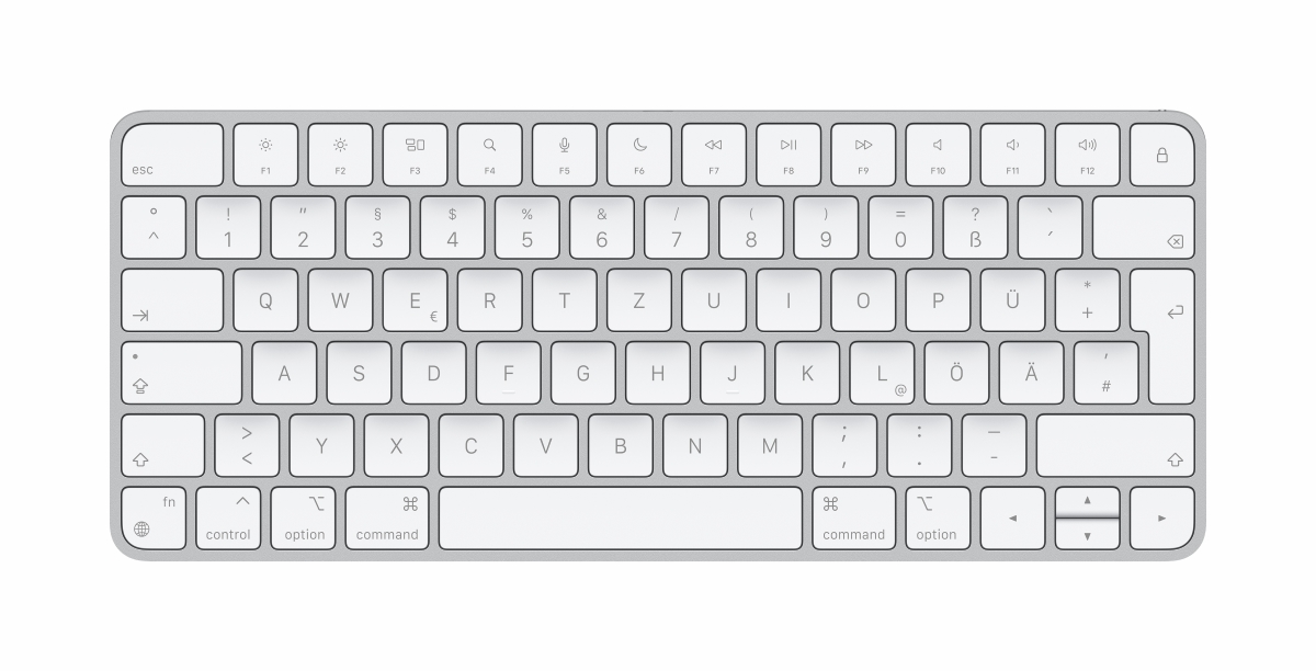 Apple Magic weiß Keyboard weiße Tasten, ohne Ziffernblock