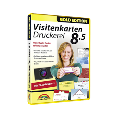 Markt+Technik Visitenkarten Druckerei Gold Edition