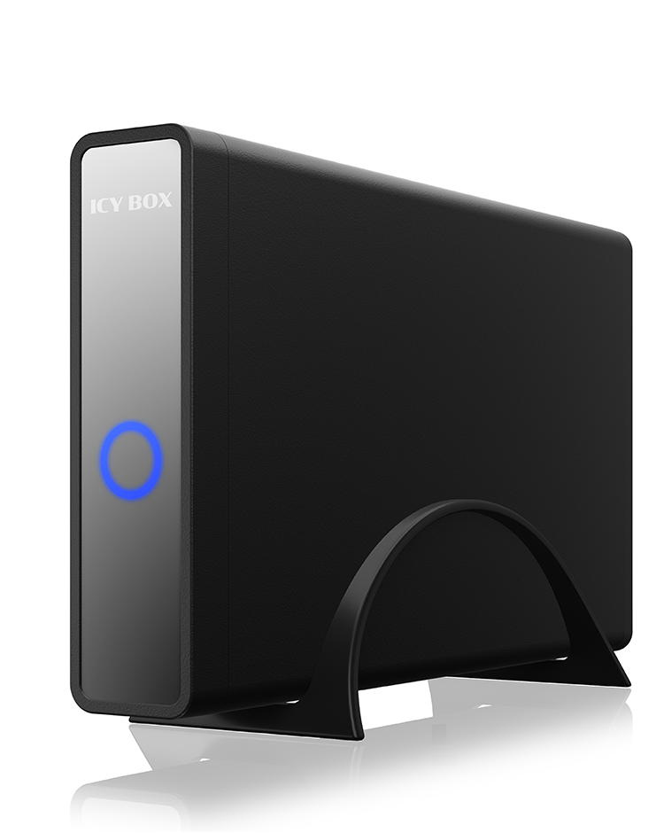 ICY BOX USB Type-C Gehäuse mit integriertem USB Hub für 3,5" & & 2,5" HDD/SSD