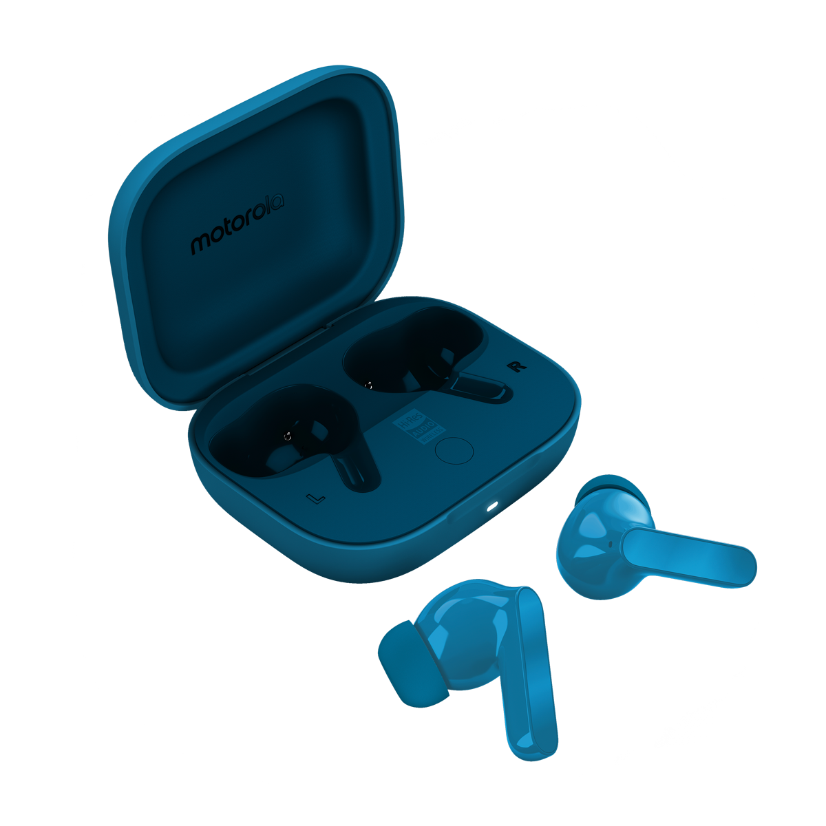 Motorola moto buds bass Blue Jewel