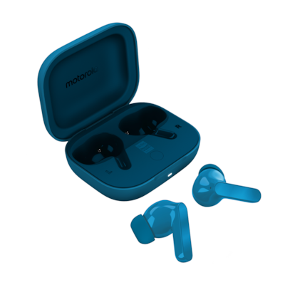 Motorola Moto Buds Bass Kopfhörer True Wireless Stereo (TWS) im Ohr Anrufe/Musik Bluetooth Blau