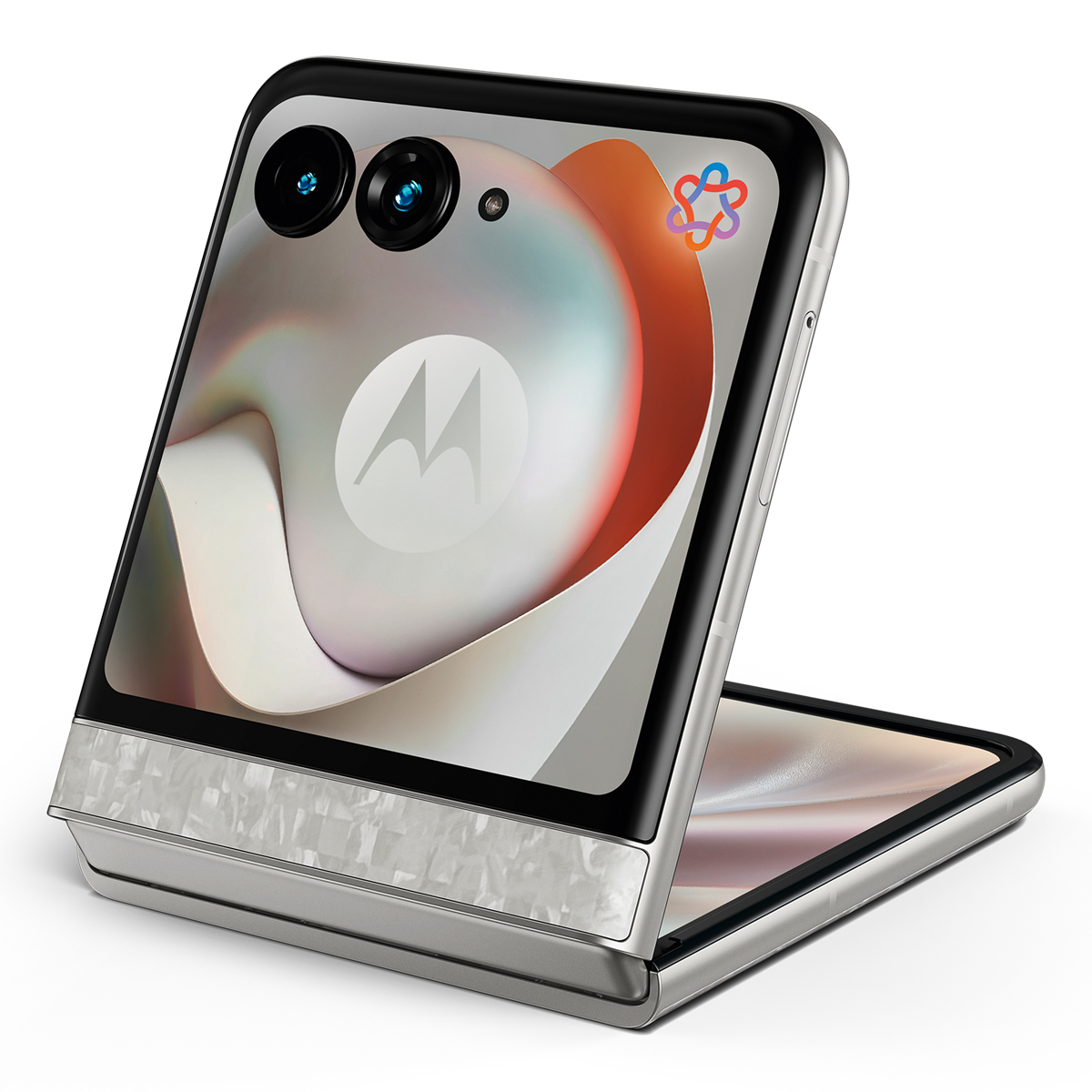 Motorola Razr 70 256GB Bright White 17,53cm (6,9") Haupt-Display, Android 16, 50MP Dual-Kamera Handy Produkt Bild 1