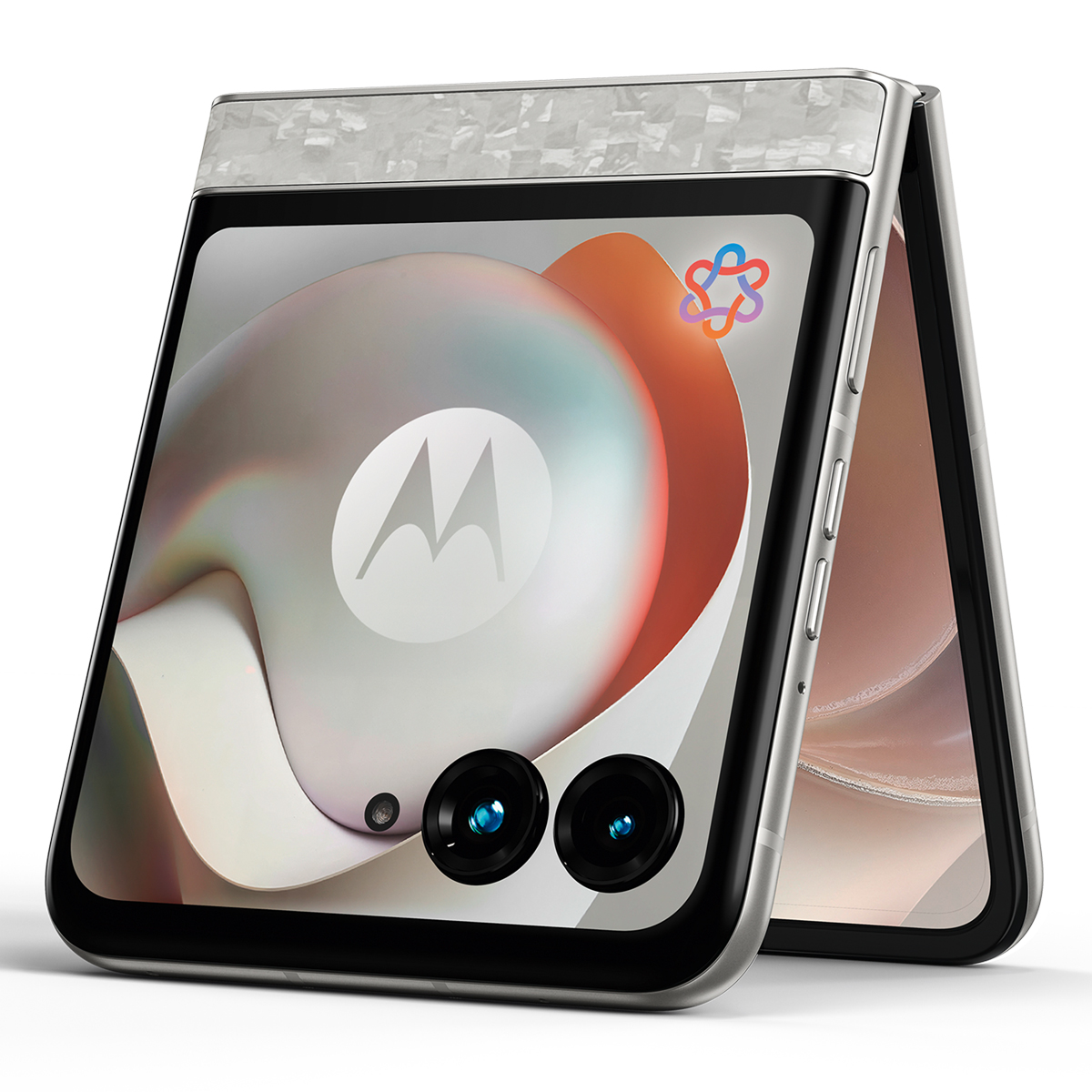 Motorola Razr 70 256GB Bright White 17,53cm (6,9") Haupt-Display, Android 16, 50MP Dual-Kamera Handy Produkt Bild 10