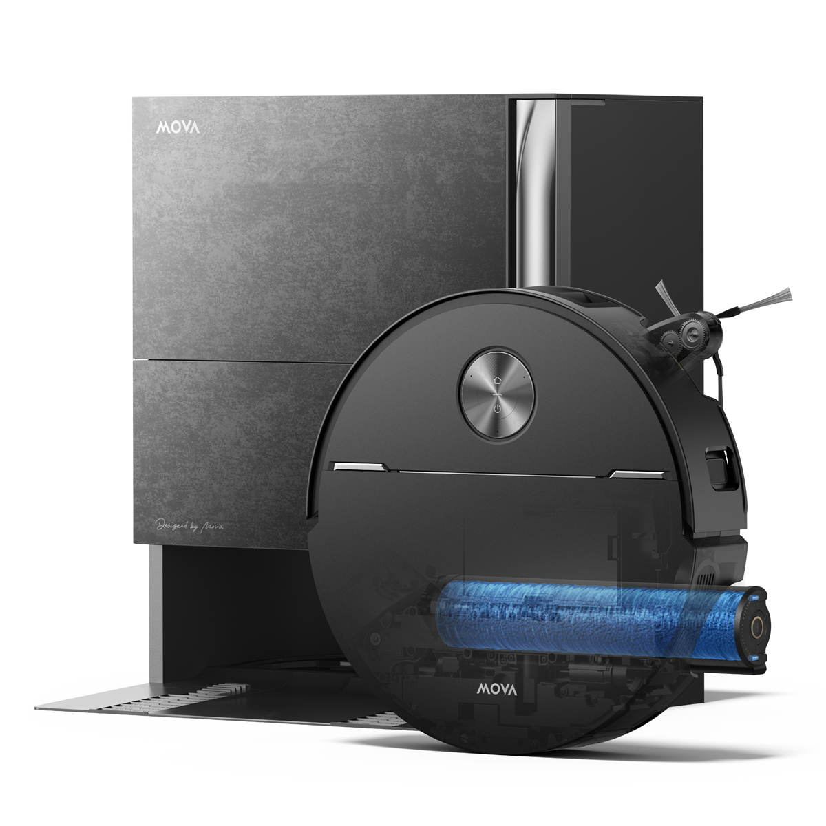 Mova Z70 Ultra Roller Complete Schwarz Saug-Wisch-Roboter mit Reinigungsstation
