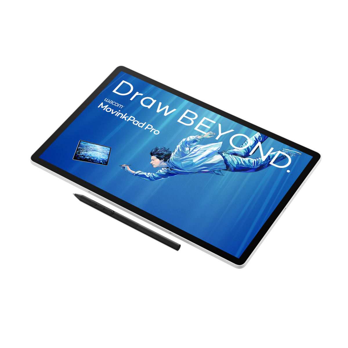 Wacom MovinkPad Pro 14 Zeichentablet, 14" OLED mit batterielosem Slim Pro Pen 3, 12 GB RAM/256 GB Speicher