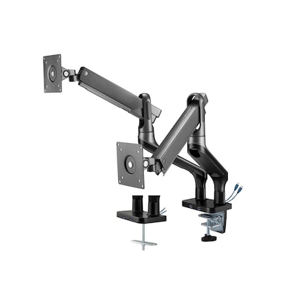 Thumbnail - My Wall Vollbeweglicher Tischhalter mit Federsystem & 2 USB-Anschlüssen für 2x Flachbildschirme