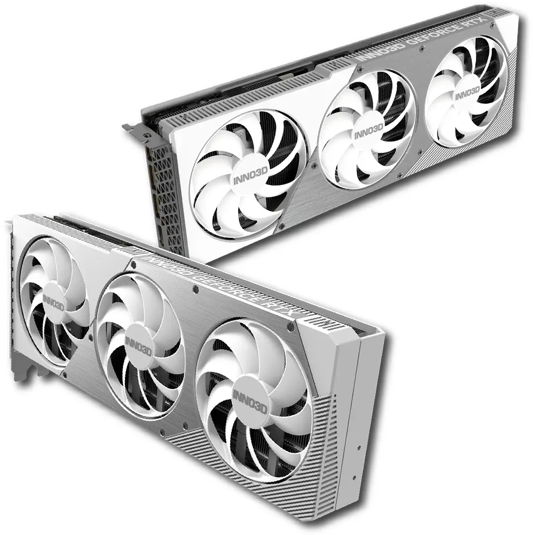 INNO3D GeForce RTX 5070 Ti X3 OC White - 16GB GDDR7, HDMI, 3x DP Grafikkarten Produkt Bild 3