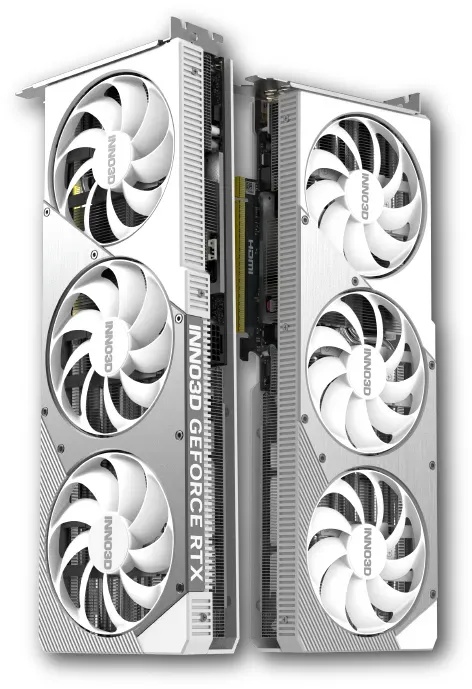INNO3D GeForce RTX 5070 Ti X3 OC White - 16GB GDDR7, HDMI, 3x DP Grafikkarten Produkt Bild 4