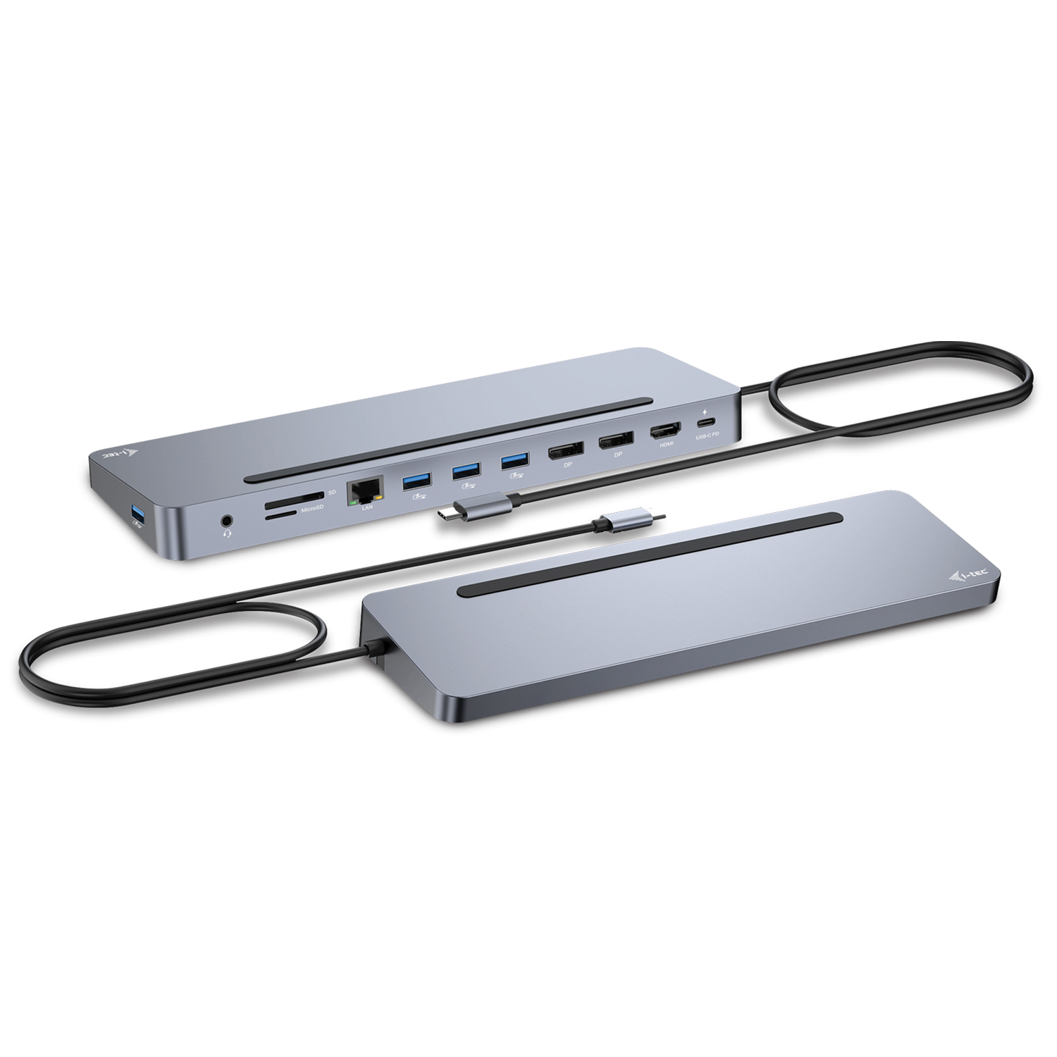 i-tec USB-C Metal Ergonomic 4K 3x Display Docking Station with P