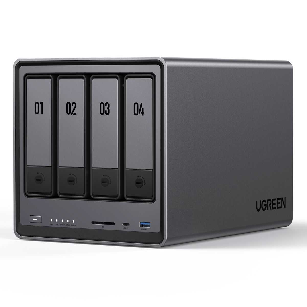 UGREEN DXP4800 32TB Seagate IronWolf NAS-Bundle NAS inkl. 4x 8TB Seagate IronWolf 3,5 Zoll SATA Festplatte
