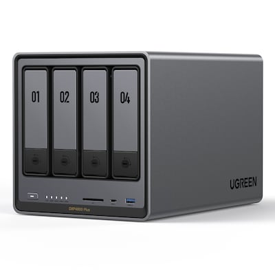 UGREEN NASync DXP4800 Plus 4-Bay NAS 0/4 SATA, 0/2 M.2 SSD, 1x 10GbE + 1x 2.5GbE, 8GB RAM