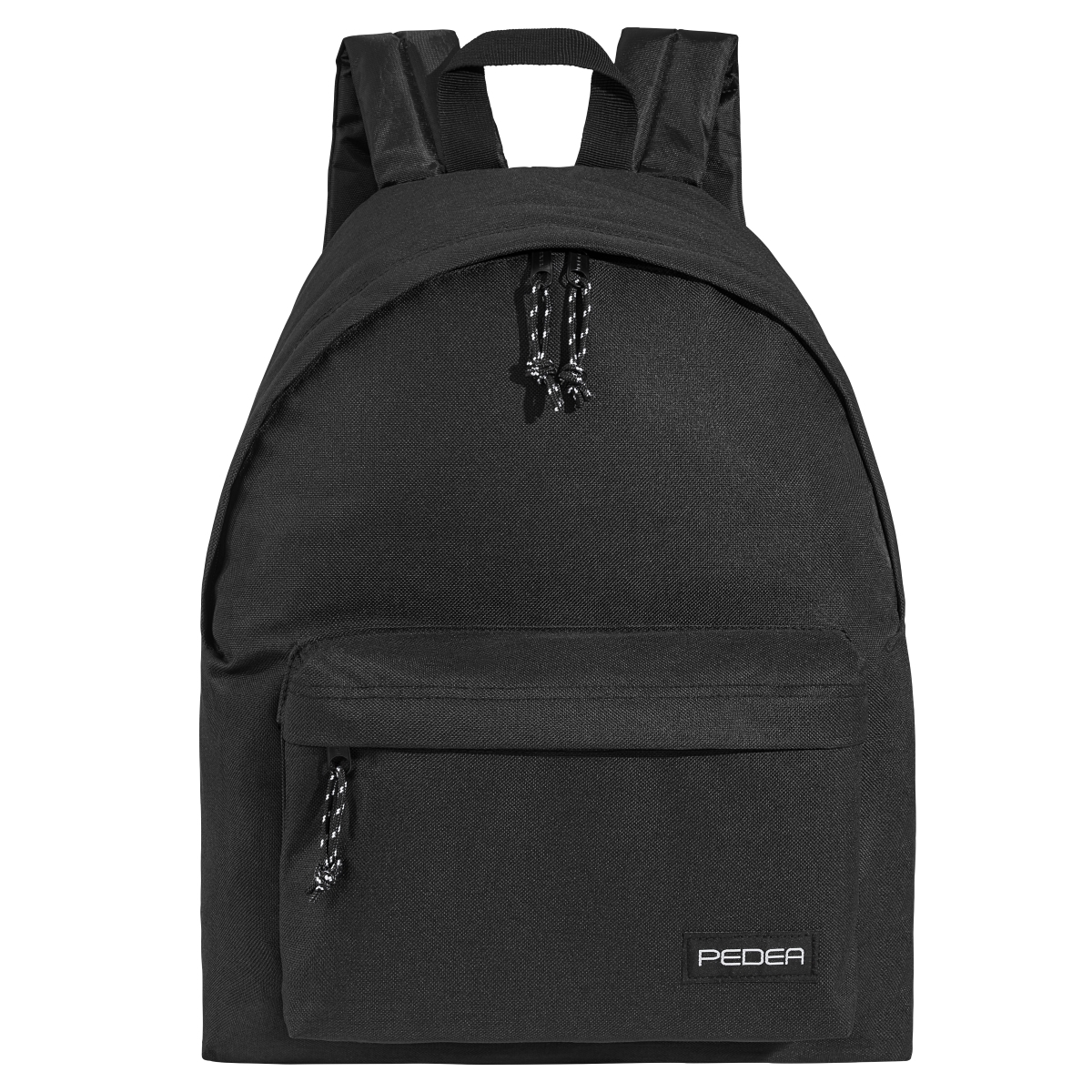 PEDEA Freizeit Rucksack "Style" Unisex Rucksack mit 24 L und Notebookfach bis 13,3 Zoll (33,8cm), schwarz
