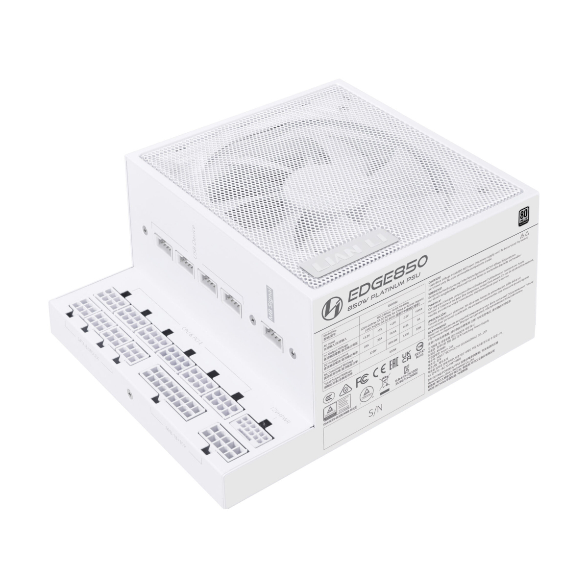 Lian Li EDGE PLATINUM 850W ATX 3.1 weiß | PC-Netzteil B-Ware PC Netzteile Produkt Bild 5