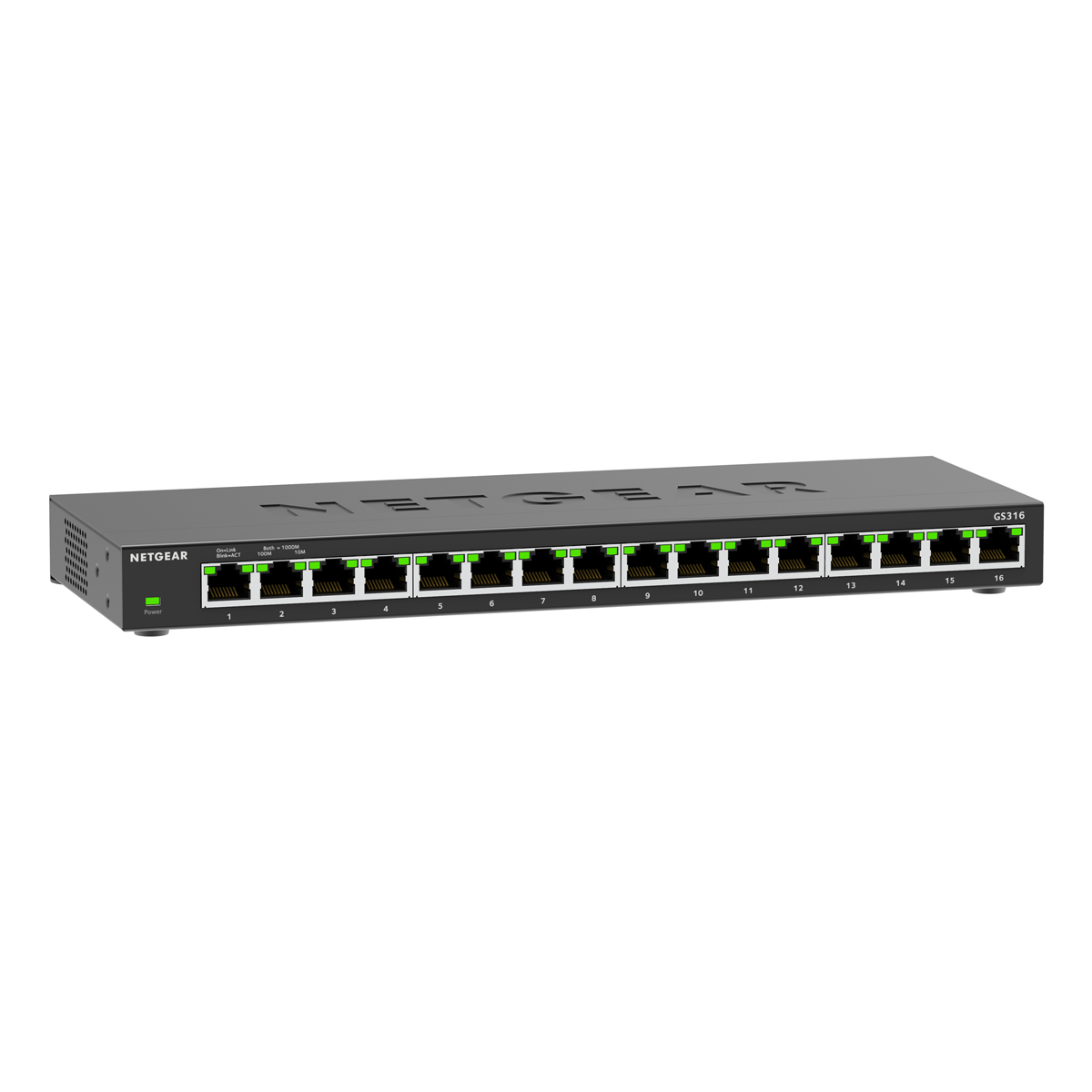 NETGEAR GS316 Unmanaged Switch 16x Gigabit Ethernet Netzwerk-Switch Produkt Bild 3