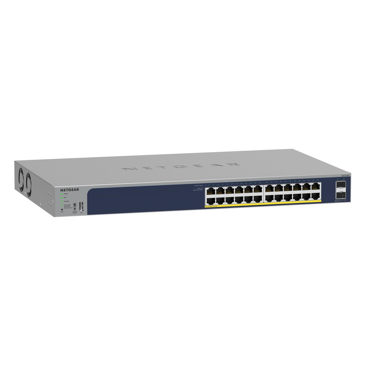 Thumbnail - NETGEAR GS724TP Smart Managed Switch 24x Gigabit Ethernet (24x PoE+, max. 190W), 2x 1 Gbit/s SFP