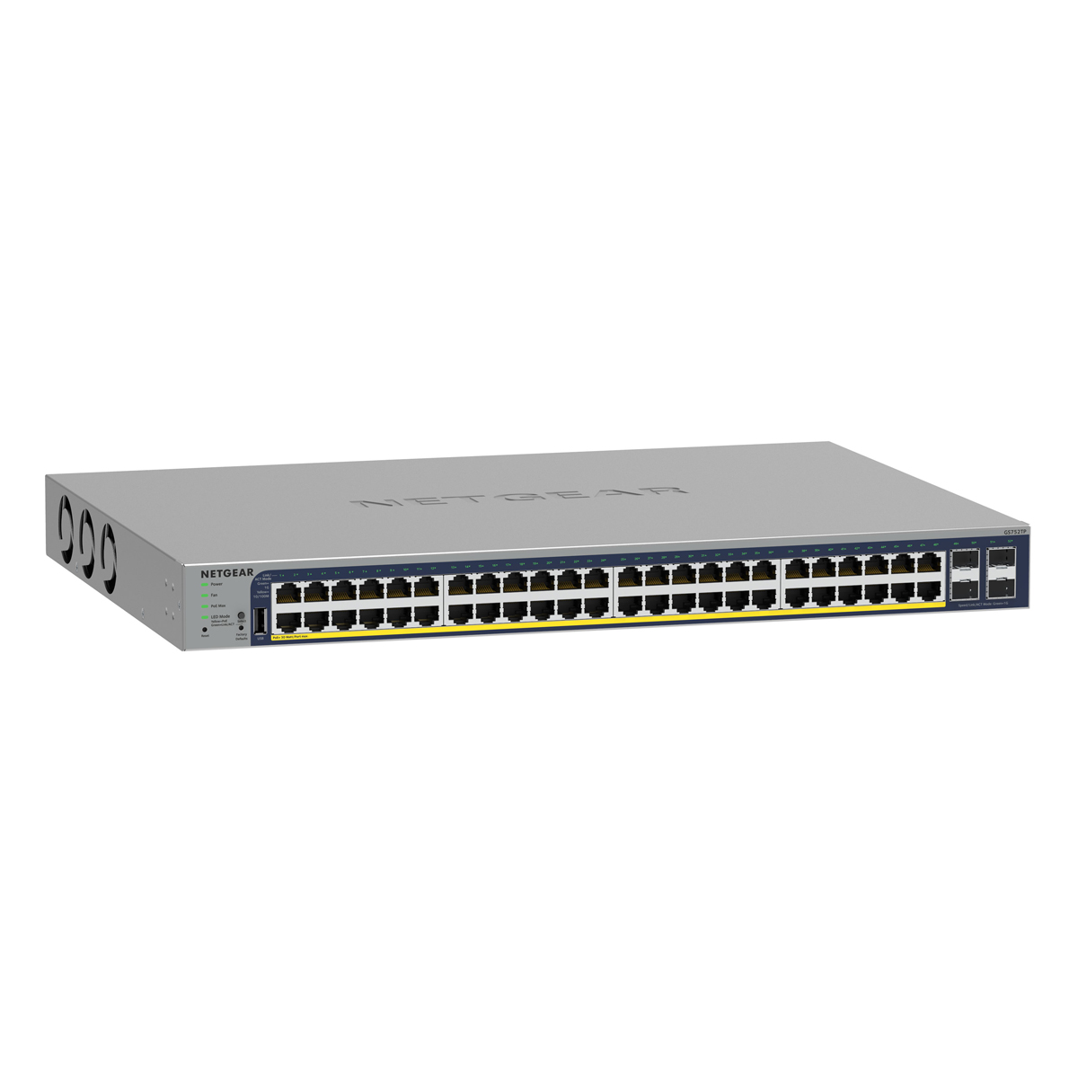 Image of NETGEAR GS752TP Smart Managed Switch 48x Gigabit Ethernet (48x PoE+, max. 380W), 4x 1 Gbit/s SFP