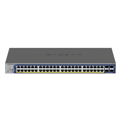 NETGEAR GS752TXPv3 Smart Managed Switch 48x Gigabit Ethernet (PoE+, max. 390W), 4x 10G SFP+