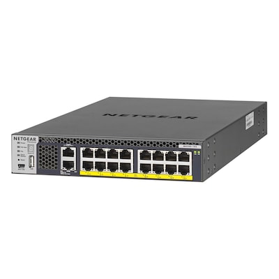 NETGEAR ProSAFE M4300-16X Managed Switch mit 600W PSU 16x 10G Ethernet, PoE+ (500W)