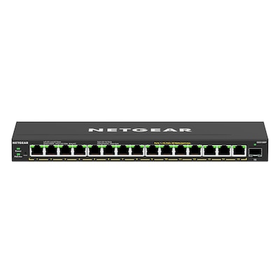 NETGEAR GS316EP Managed Gigabit Ethernet (10/100/1000) Power over Ethernet (PoE) Schwarz