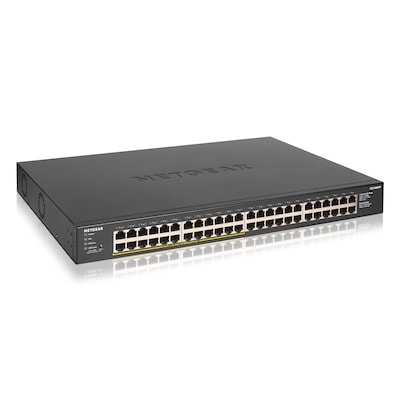 NETGEAR GS348PP Unmanaged Gigabit Ethernet (10/100/1000) Power over Ethernet (PoE) Schwarz