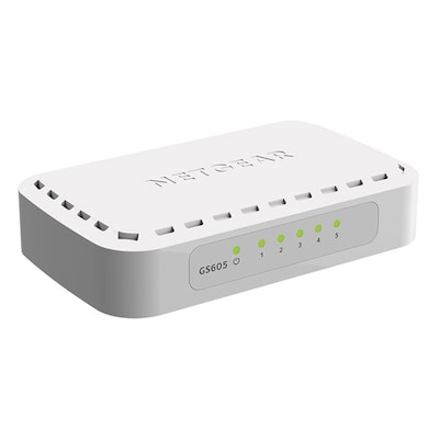 NETGEAR GS605 Unmanaged L2 Gigabit Ethernet (10/100/1000) Weiß
