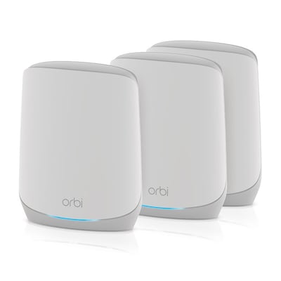 NETGEAR Orbi AX5400 WLAN Mesh-System (RBK763S) - Router + 2 Satelliten [bis zu 5.4 Gbit/s, 525m², inkl. 1 Jahr Armor Liz...