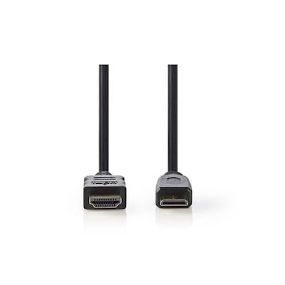 Nedis High-Speed-HDMI™-Kabel mit Ethernet, HDMI™-Anschluss - HDMI™-Mini-Stecker, 1,5 m, Schwarz
