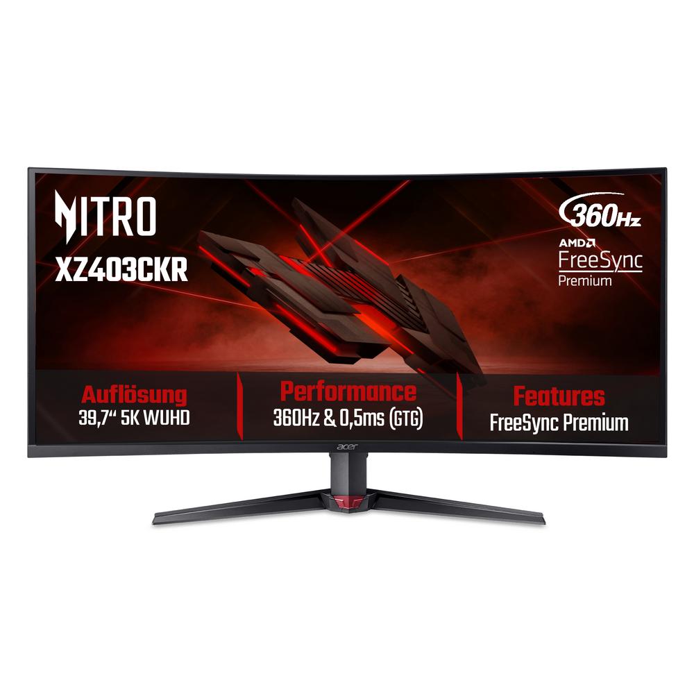 Acer Nitro XZ3 (XZ403CKRbmiiphuzx) 39,7" 5K Gaming Monitor 100,8 cm (39,7"), VA, 1000R Curved, 180Hz, 95% DCI-P3, 2x HDMI, 1x DP, 1x Type-C