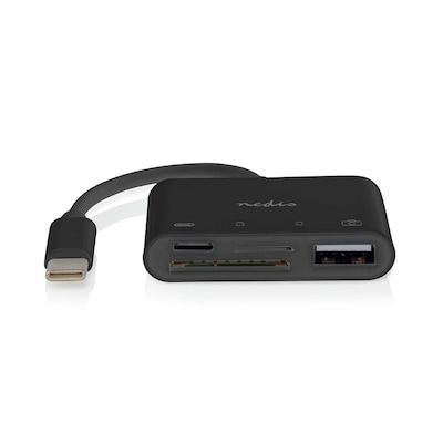 Nedis USB-Hub 1x USB-C™ 1x USB A 1x USB-C™ - 4-Port port(s) | USB 2.0, Stromversorgung über USB, SD & MicroSD