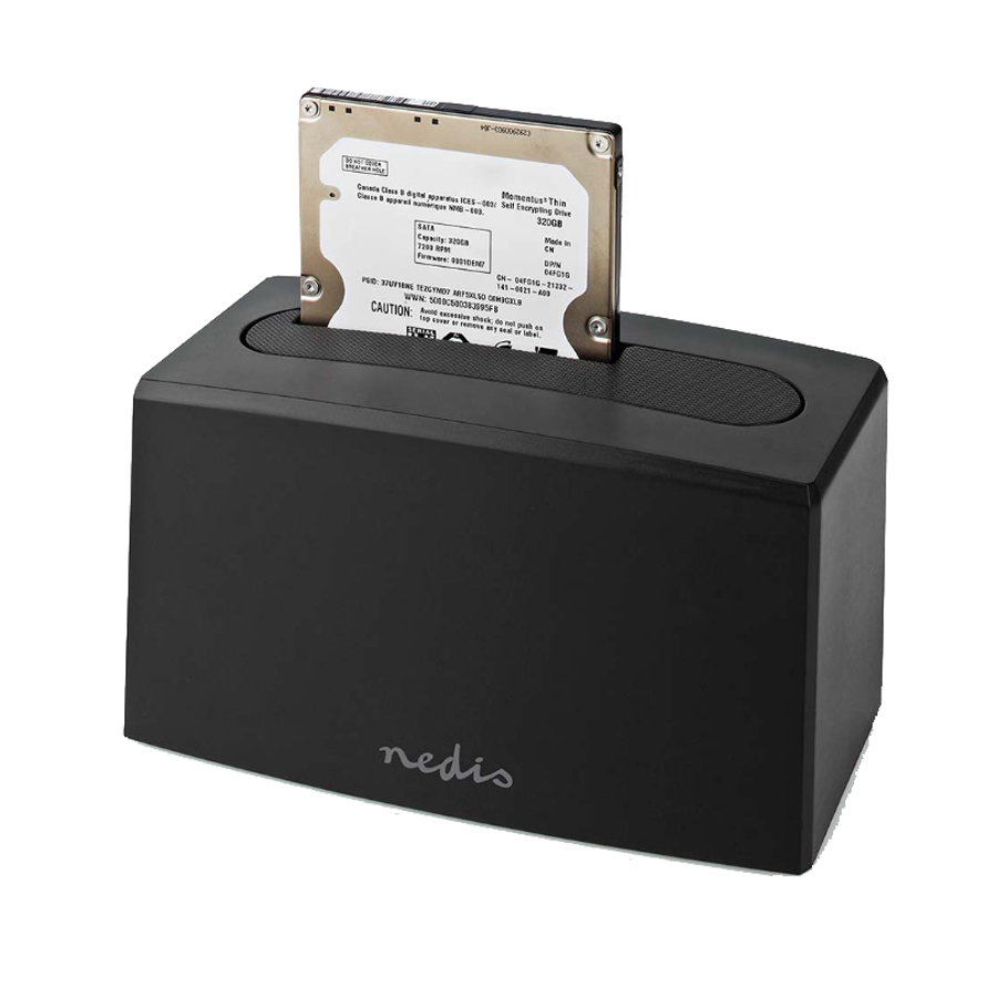 Thumbnail - Nedis Festplatten-Dockingstation 1 Festplatte - USB 3.2 Gen1, USB Type-A, 2.5 / 3.5 ", USB 3.2 Gen1, Docking, Desktop