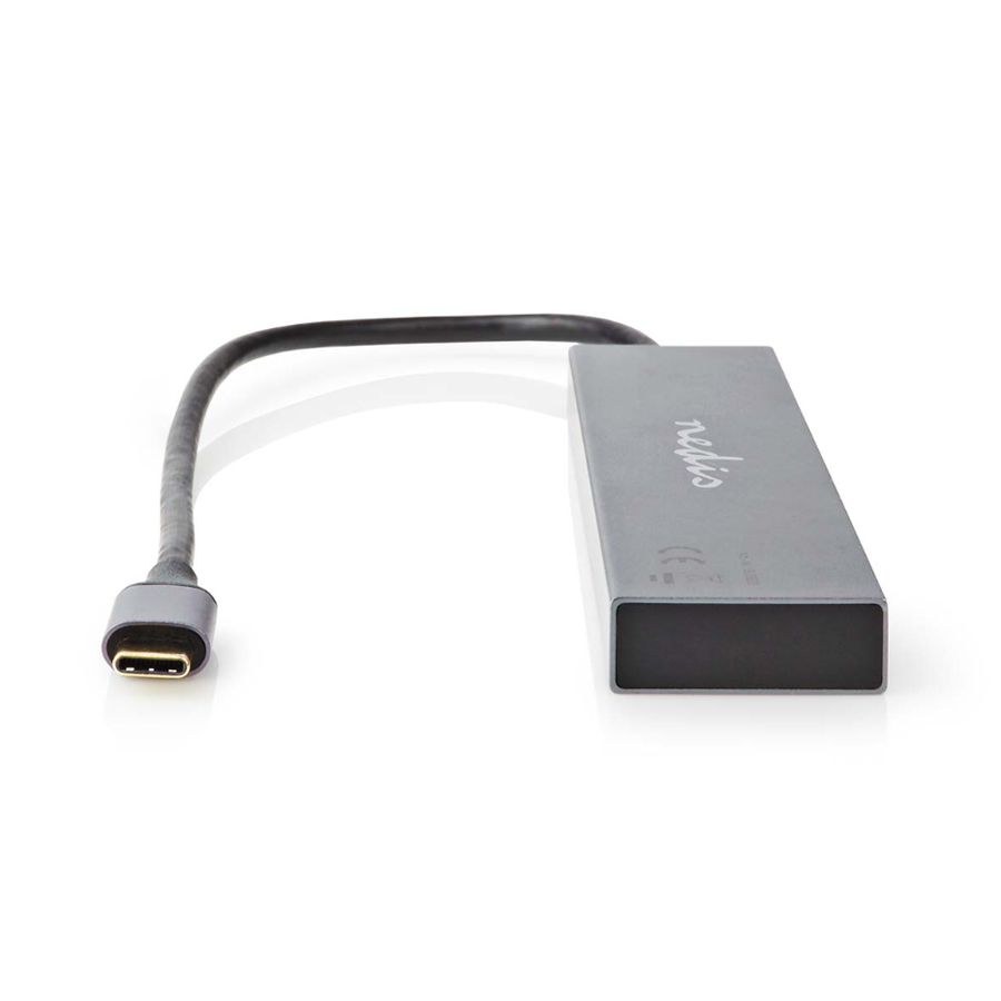 Juiced Systems QuadHUB - USB-C 4 Port Portable USB Hub - 2 USB-C 3.2 Gen 2 Ports ^^ 2 USB-A USB 3.2 Gen 2 Ports