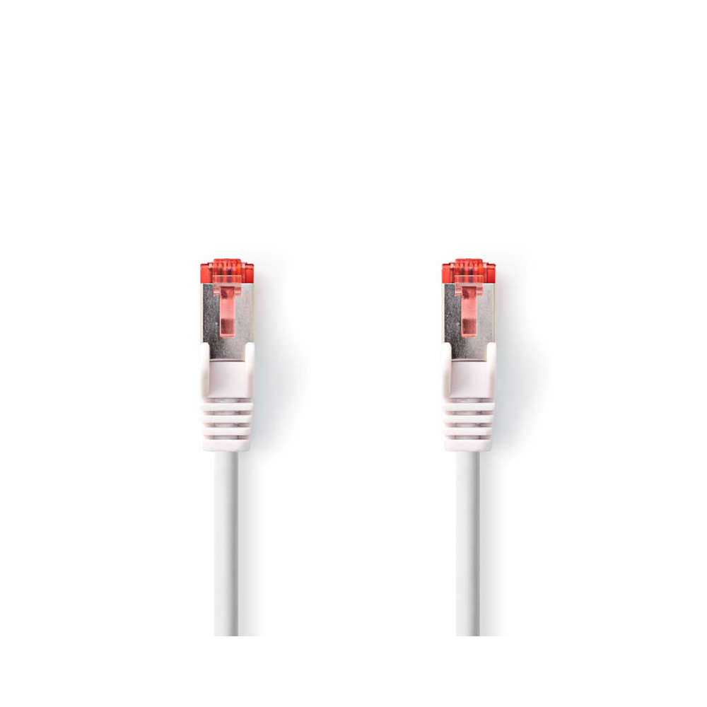 Thumbnail - Nedis CAT6-Netzwerkkabel- RJ45 Stecker | RJ45 Stecker | S/FTP | 0.25 m | Rund | LSZH | Weiss | Label