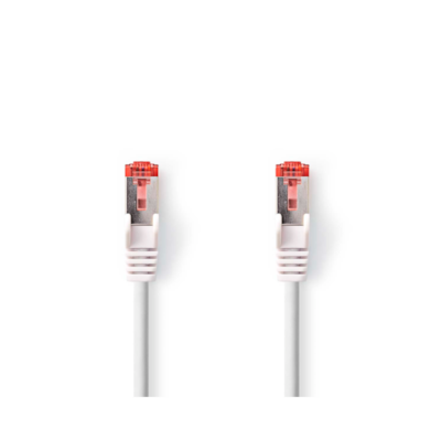 Nedis CAT6-Netzwerkkabel- RJ45 Stecker | RJ45 Stecker | S/FTP | 0.25 m | Rund | LSZH | Weiss | Label