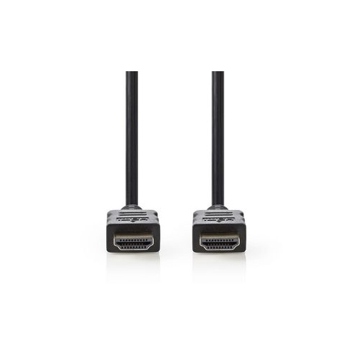 Nedis High-Speed 2m HDMI-Kabel mit Ethernet, vergoldet [Schwarz] Kabel Produkt Bild 2