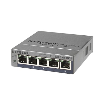 NETGEAR GS105E-200PES Netzwerk-Switch Managed L2/L3 Gigabit Ethernet (10/100/1000) Grau