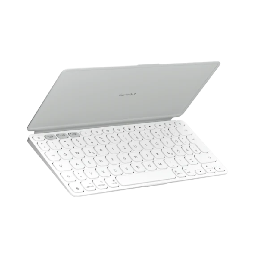 Thumbnail - LOGITECH Keys-To-Go 2 für iPad, iPhone, Mac und Apple TV kabellose Tastatur Hellgrau