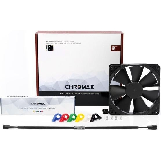 Noctua NF-F12 PWM chromax.black.swap 120mm Gehäuselüfter