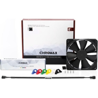 Noctua NF-F12 PWM chromax.black.swap 120mm Gehäuselüfter