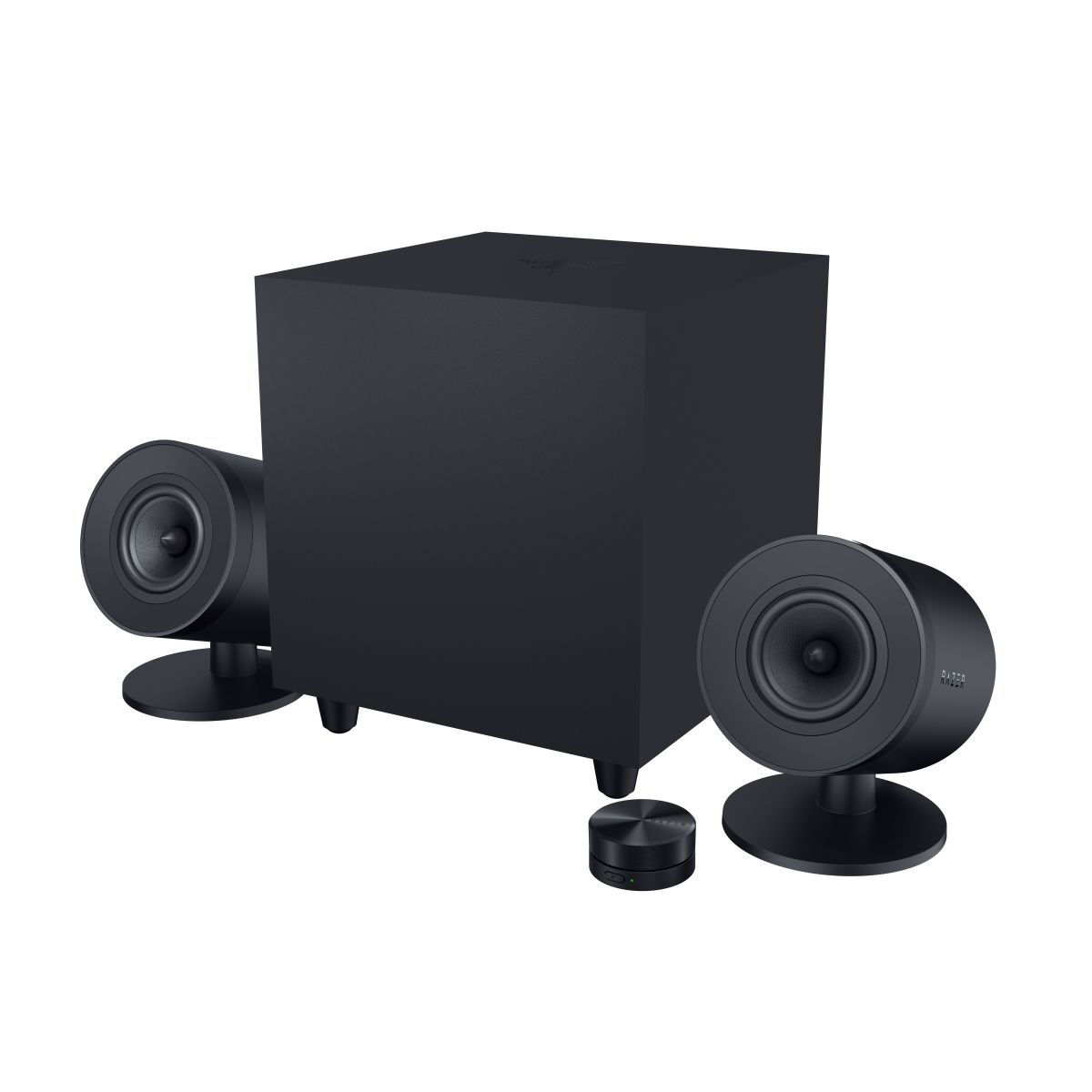 Razer Nommo V2 Pro Lautsprechersystem - 2.1 Lautsprechersystem mit Razer Chroma Beleuchtung und Wireless Control Pod