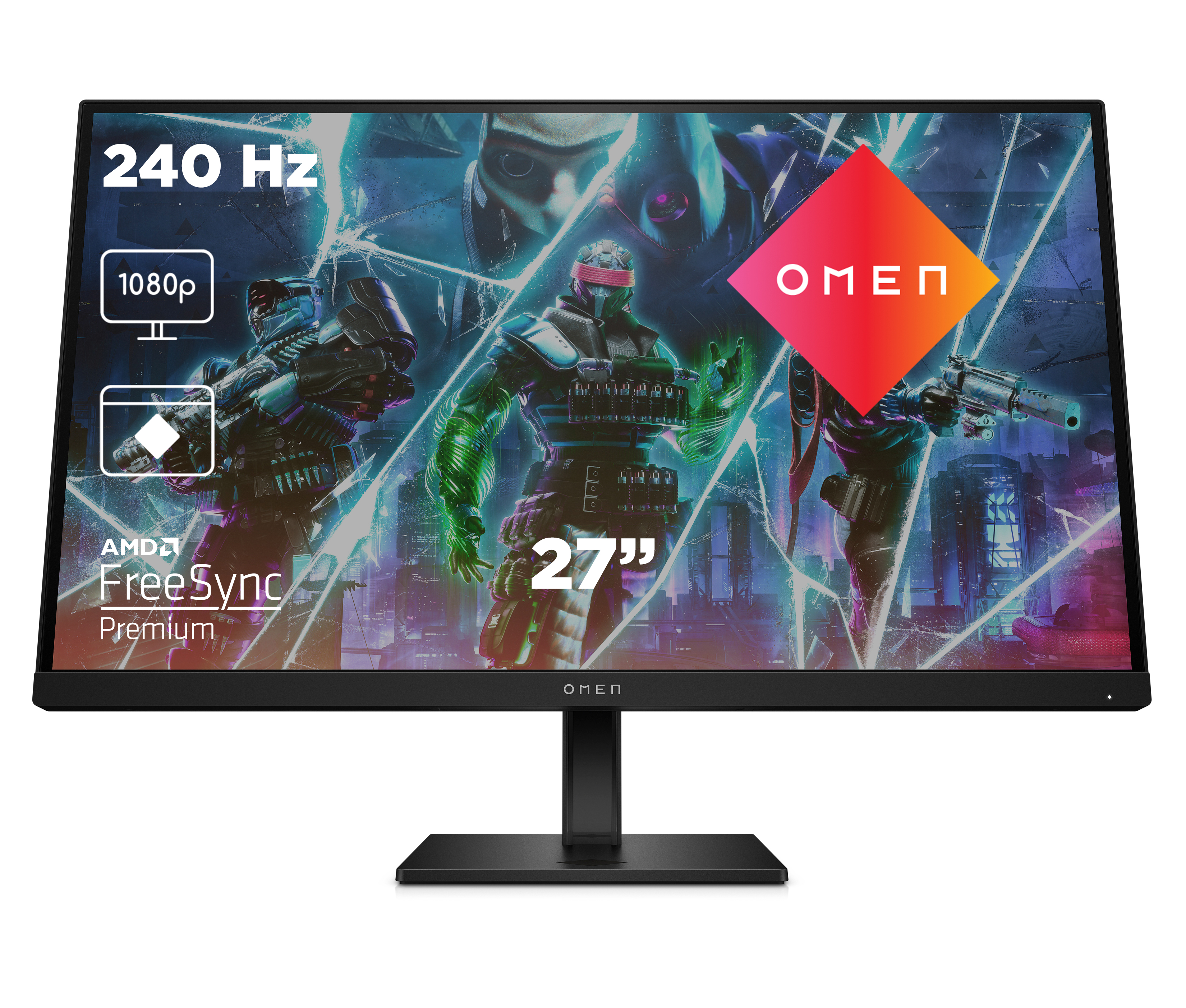HP Omen 27s Gaming Monitor - IPS, FHD, 240Hz, Höhenverst B-Ware