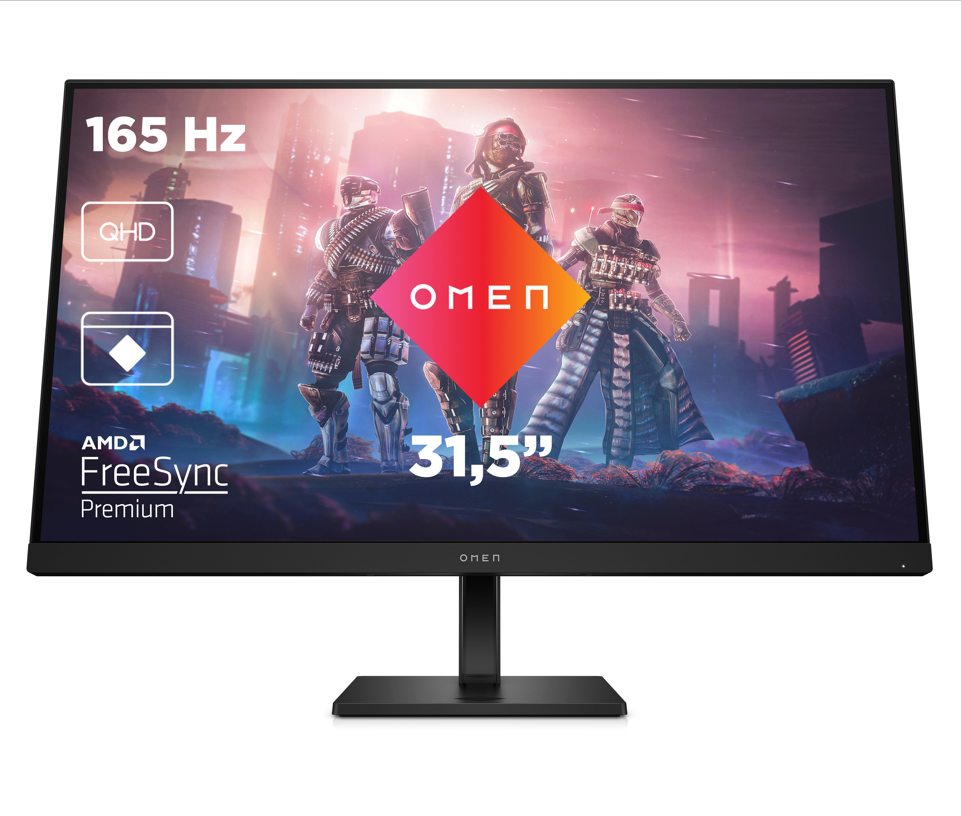 HP Omen 32q Gaming Monitor - IPS, QHD, 165Hz, Höhenverst B-Ware