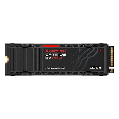 SanDisk Optimus GX PRO 850X Heatsink SSD 4TB M.2 2280 PCIe Gen4 Internes Solid-State-Module mit Kühlkörper