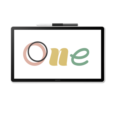 Wacom One Digitalisierer 14-Zoll-LCD-Display Reaktionsschnelle Touch-Technologie, 4096 Druckempfindlichkeitsstufen