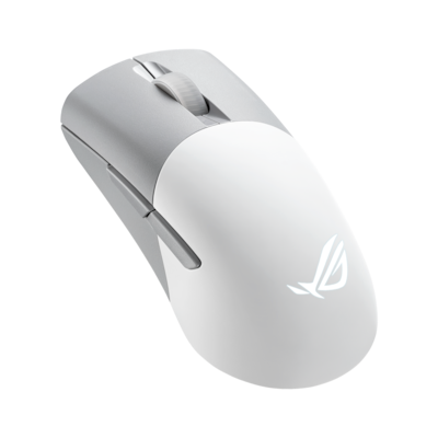 ASUS ROG Keris Wireless Aimpoint Moonlight White - kabellose Gaming Maus mit 36.000 DPI