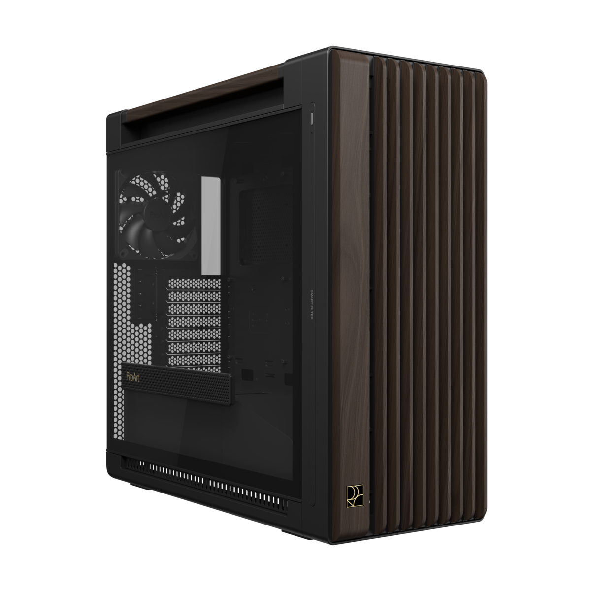 ASUS ProArt PA602 Walnut Wood TG PWM Black | PC-Gehäuse