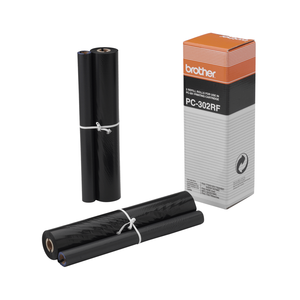 Brother PC302RF Farbband 2er-Pack für je 235 Seiten geeignet für: FAX910 // FAX917 // FAX920 // FAX930 // FAX940 Image