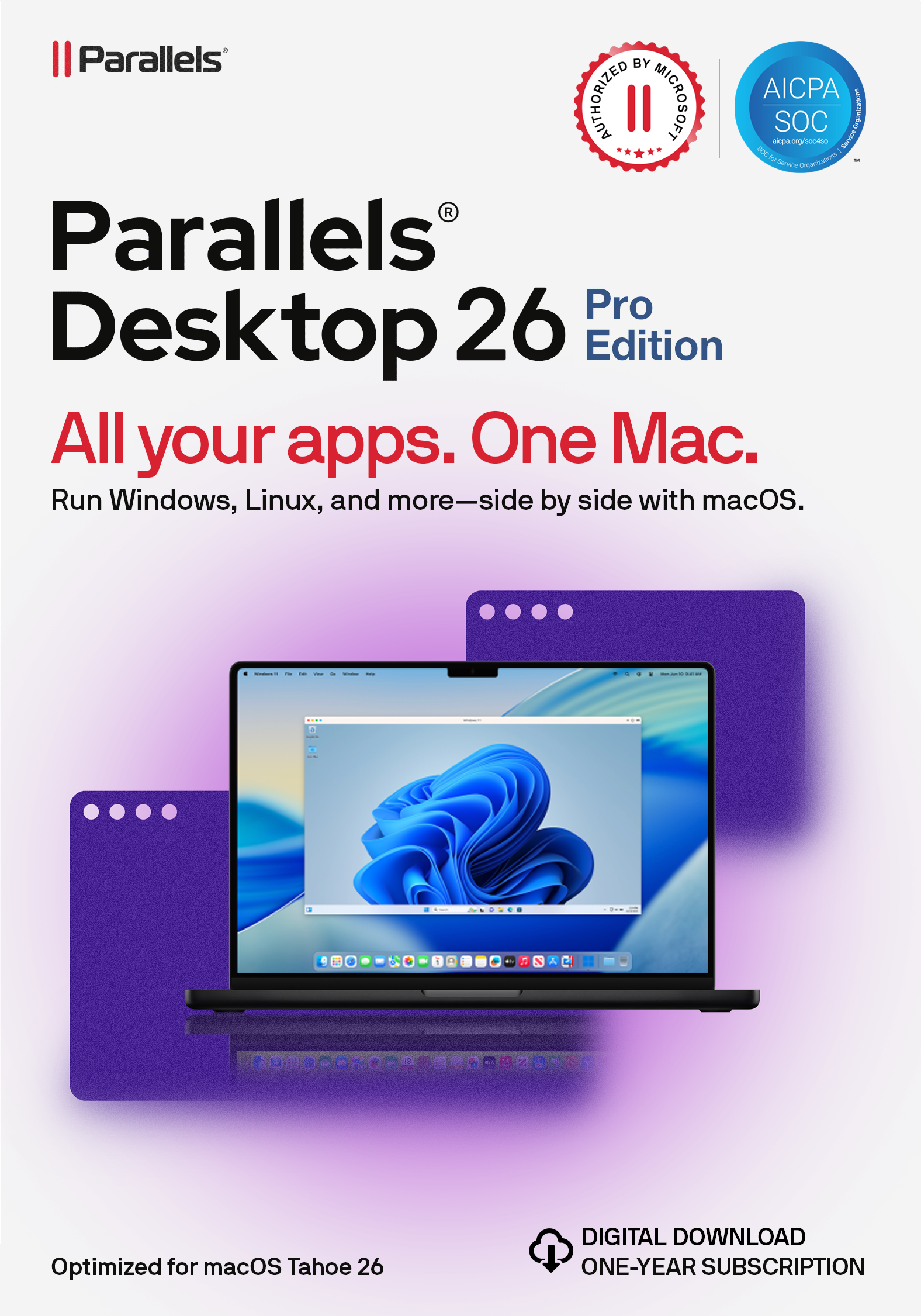 Parallels Desktop 26 Pro für Mac [1 Jahr]