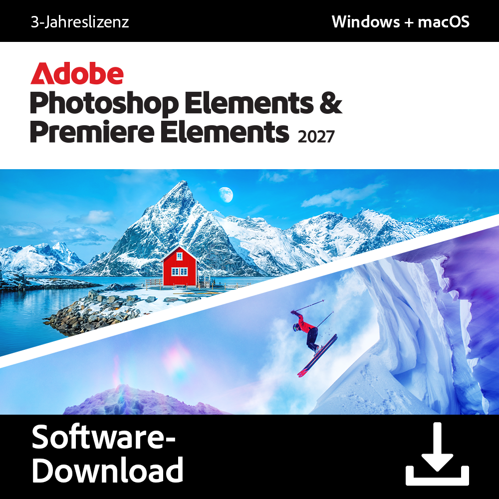 Adobe Photoshop Elements & Premiere Elements 2027 [3 Jahre]