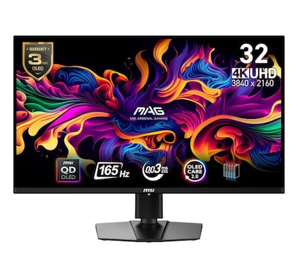 MSI MAG 321UPDE QD - OLED Gaming Monitor, 4K UHD), 165Hz 0,03ms GtG